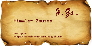 Himmler Zsuzsa névjegykártya